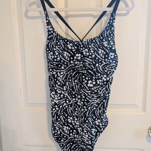 Hurley Monochrome Abstract Swimsuit